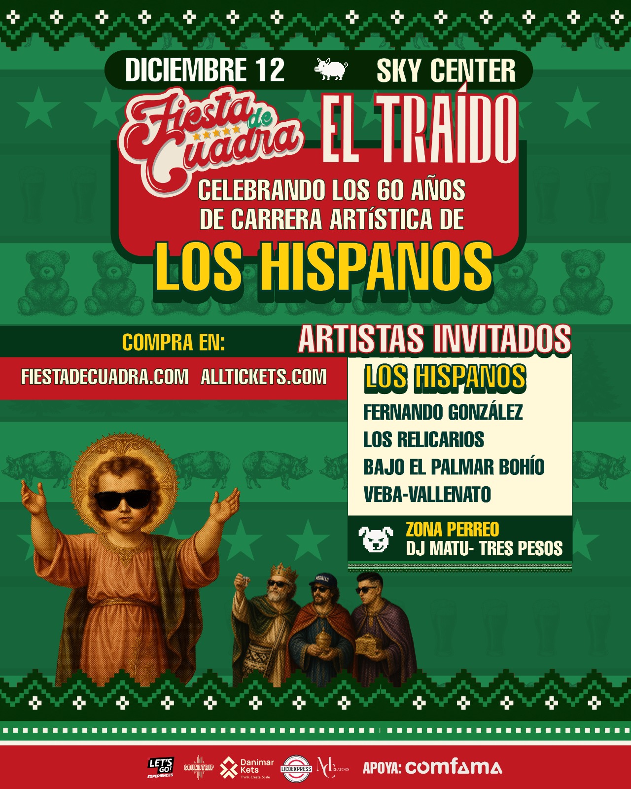 Fiesta de Cuadra El Traído — 12 de diciembre en Sky Center
